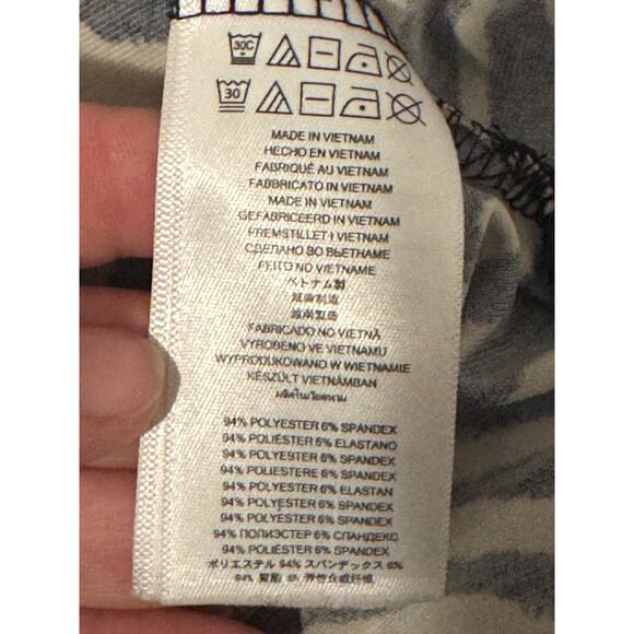 Michael Kors Tunic Womens 1X Zebra Print Zip Front Long Sleeve Animal Pattern - Picture 9 of 9